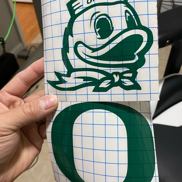 oregon ducks decal stickers size 4x4" 2pcs - Picture 5 of 6